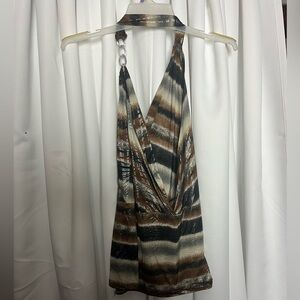 Dots multicolored halter